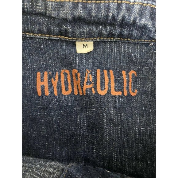 Womens Denim Jacket Size XS V Neck Button Up Pockets Blue Denim Cardigan - Picture 6 of 6